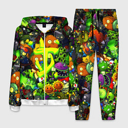Костюм мужской Растения против зомби x Дум лого, цвет: 3D-белый