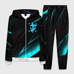 Костюм мужской Doom neon stripes, цвет: 3D-белый