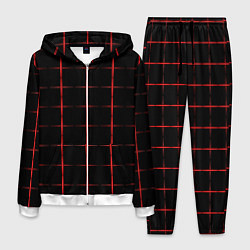 Костюм мужской Color black red crosses, цвет: 3D-белый