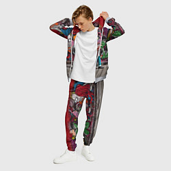 Костюм мужской Bender bending robot and Fry - ai art graffiti, цвет: 3D-меланж — фото 2