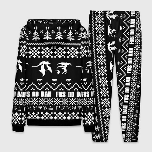 Мужской костюм Doom x elders scrolls pattern / 3D-Черный – фото 2