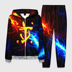 Костюм мужской Doom шторм с молниями, цвет: 3D-меланж