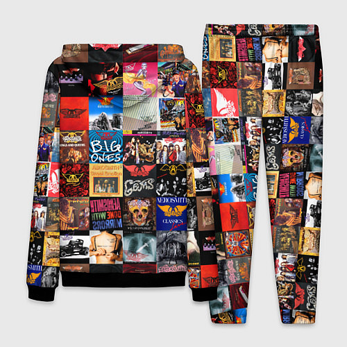 Мужской костюм Aerosmith - обложки альбомов и песен / 3D-Черный – фото 2