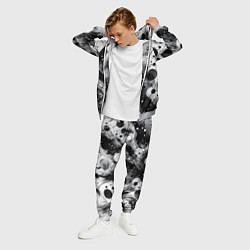 Костюм мужской Абстрактная чёрно-белая композиция, цвет: 3D-меланж — фото 2