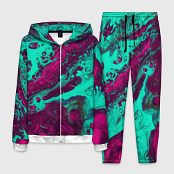 Костюм мужской Абстракция мрамор, цвет: 3D-белый