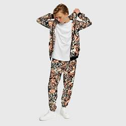 Костюм мужской Абстрактный паттерн персиковый, цвет: 3D-черный — фото 2