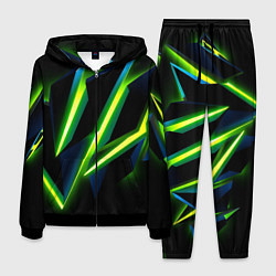 Мужской костюм Geometric neon