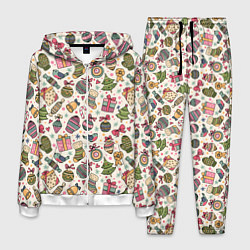 Мужской костюм Новогодний паттерн