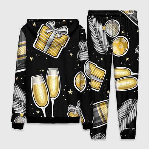 Мужской костюм Новогодний вайб / 3D-Черный – фото 2