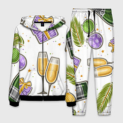 Костюм мужской Новогодний вайб, цвет: 3D-черный