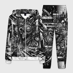 Мужской костюм Cyber urban skull - ai art fantasy