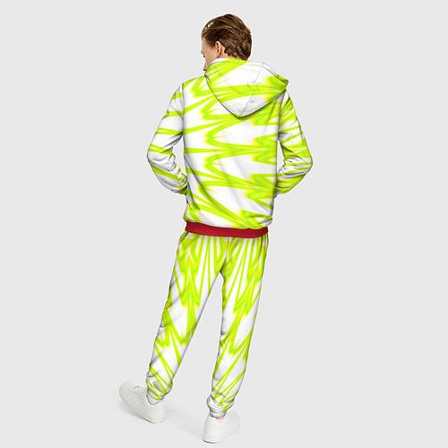 Мужской костюм Color neon green / 3D-Красный – фото 4