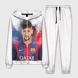 Костюм мужской Neymar FCB, цвет: 3D-белый