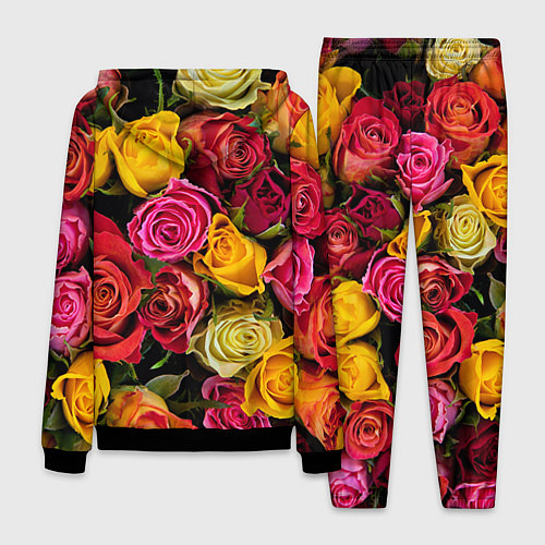 Мужской костюм Ассорти из роз / 3D-Черный – фото 2