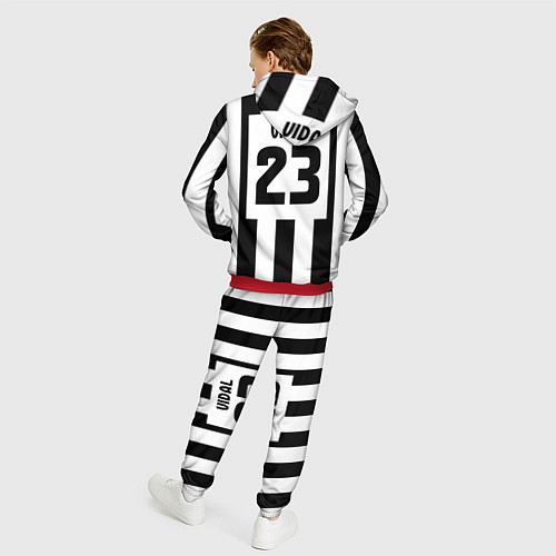 Мужской костюм Juventus: Vidal / 3D-Красный – фото 4