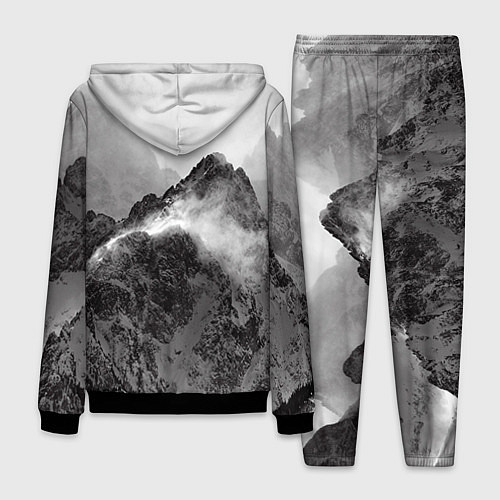 Мужской костюм Горы / 3D-Черный – фото 2