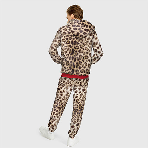 Мужской костюм Взгляд леопарда / 3D-Красный – фото 4