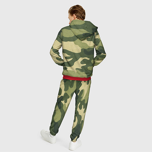Мужской костюм Хаки / 3D-Красный – фото 4