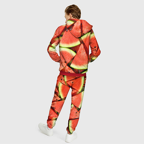 Мужской костюм Дольки арбуза / 3D-Красный – фото 4