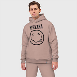 Мужской костюм оверсайз Nirvana, цвет: пыльно-розовый — фото 2