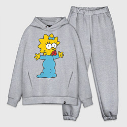 Мужской костюм оверсайз Maggie Simpson, цвет: меланж