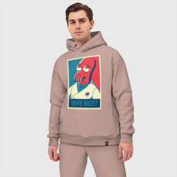 Мужской костюм оверсайз Zoidberg: Why not?, цвет: пыльно-розовый — фото 2