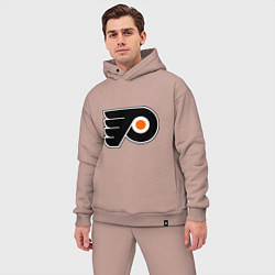 Мужской костюм оверсайз Philadelphia Flyers, цвет: пыльно-розовый — фото 2