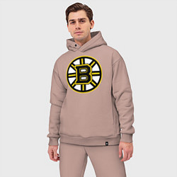 Мужской костюм оверсайз Boston Bruins, цвет: пыльно-розовый — фото 2