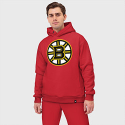 Мужской костюм оверсайз Boston Bruins, цвет: красный — фото 2