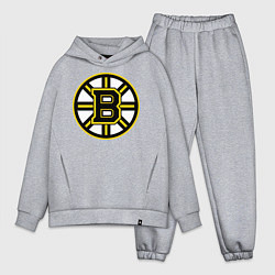 Мужской костюм оверсайз Boston Bruins, цвет: меланж