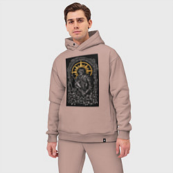 Мужской костюм оверсайз Dark Souls: Warrior, цвет: пыльно-розовый — фото 2