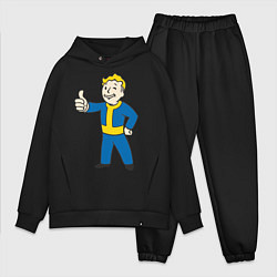 Мужской костюм оверсайз Fallout Boy, цвет: черный
