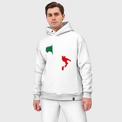 Мужской костюм оверсайз Италия (Italy), цвет: белый — фото 2