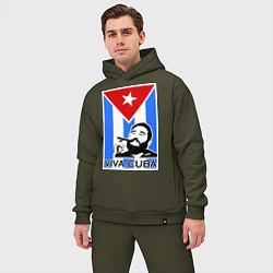 Мужской костюм оверсайз Fidel: Viva, Cuba!, цвет: хаки — фото 2