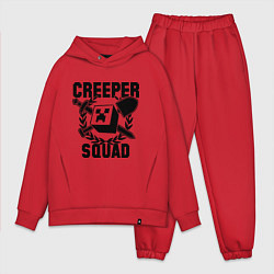Мужской костюм оверсайз Creeper Squad, цвет: красный