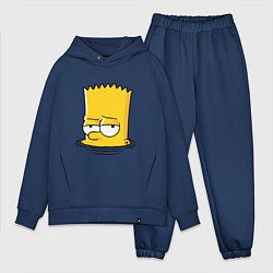 Мужской костюм оверсайз Bart drowns, цвет: тёмно-синий