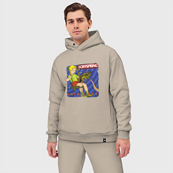 Мужской костюм оверсайз The Offspring: Americana, цвет: миндальный — фото 2