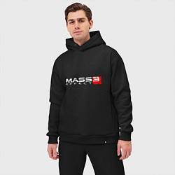 Мужской костюм оверсайз Mass Effect 3, цвет: черный — фото 2