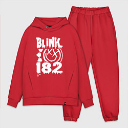 Мужской костюм оверсайз Blink-182, цвет: красный