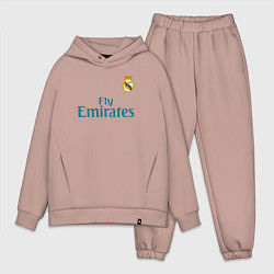 Мужской костюм оверсайз Real Madrid: Ronaldo 07, цвет: пыльно-розовый