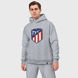 Мужской костюм оверсайз Atletico Madrid, цвет: меланж — фото 2