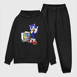 Мужской костюм оверсайз Sonic TV, цвет: черный