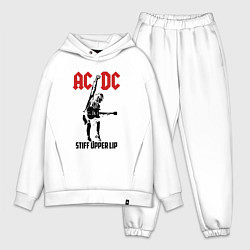 Мужской костюм оверсайз AC/DC: Stiff Upper Lip, цвет: белый