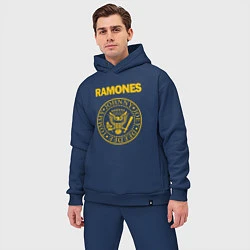 Мужской костюм оверсайз Ramones, цвет: тёмно-синий — фото 2