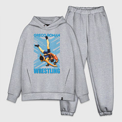 Мужской костюм оверсайз Greco-roman wrestling, цвет: меланж