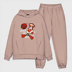 Мужской костюм оверсайз Papyrus Undertale, цвет: пыльно-розовый