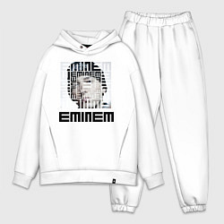 Мужской костюм оверсайз Eminem labyrinth, цвет: белый