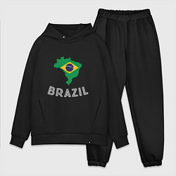 Мужской костюм оверсайз Brazil Country цвета черный — фото 1