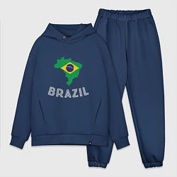 Мужской костюм оверсайз Brazil Country, цвет: тёмно-синий