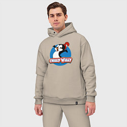 Мужской костюм оверсайз Chilly Willy, цвет: миндальный — фото 2